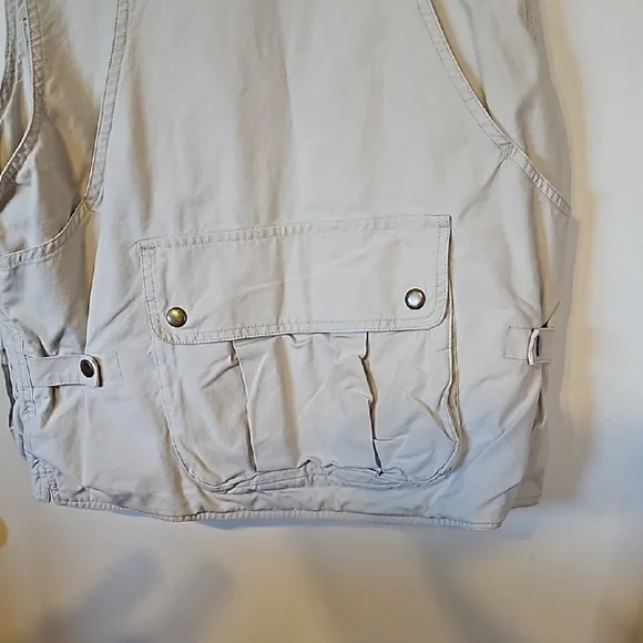 Beige Utility Vest - Picture 8 of 11